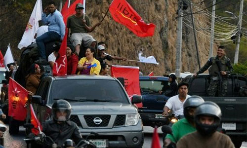 Caravana de opositores contra “fraude” electoral en Honduras